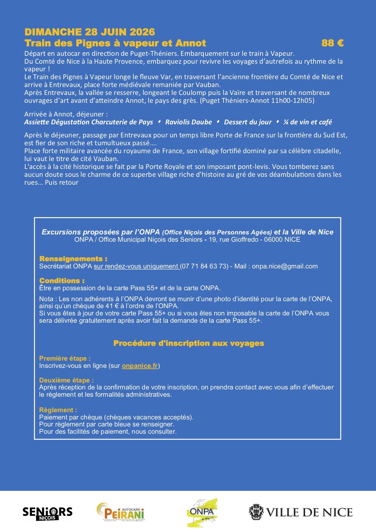 Affiche excursions 2026 - page 2