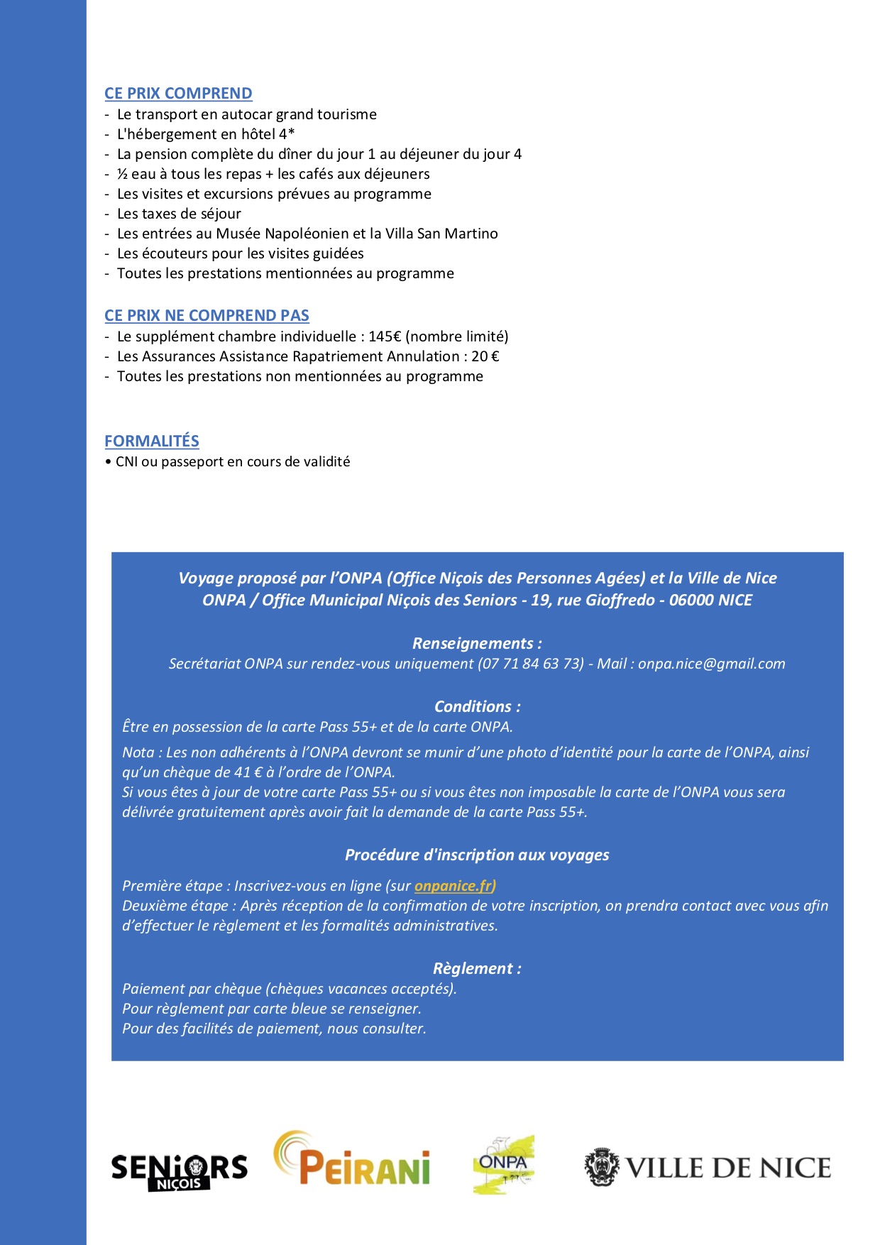 Descriptif du voyage à l'île d'Elbe - page 2